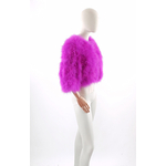 bolero plume marabout rose fushia femme