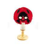masque plume de dinde rouge