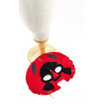 masque plume de dinde rouge