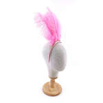 serre tete plume autruche rose hot pink accessoire