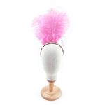 serre tete plume autruche hot pink accessoire