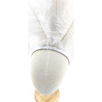 serre tete plume autruche blanc accessoire