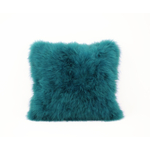 housse coussin plume de dinde marabout bleu petrole