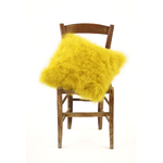 housse coussin plume de dinde marabout jaune moutarde