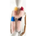 echarpe plume dinde rose poudre de qualite