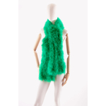 grande echarpe plume jungle vert