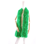 grande echarpe plume vert jungle