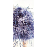 bolero plume bicolore parme violet court