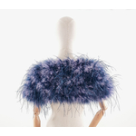 bolero plume court parme violet