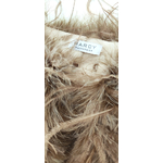 bolero court plume femme bicolore kaki