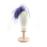 serre tete plume dinde autruche 2 couleur violet