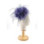 serre tete plume dinde autruche 2 couleur amethyste