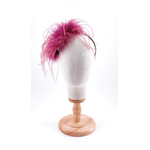 serre tete plume dinde autruche 2 couleur rose de qualite