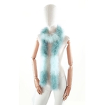 boa plume tour de cou 2 couleur vert amande
