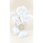 papillon en plume blanc mariage