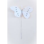 papillon en plume blanc pour décoration