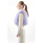 gilet plume femme parme profil