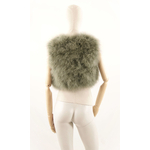 gilet plume pour femme vert kaki