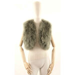 gilet en plume pour femme kaki