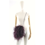 sac plume autruche prune 203