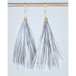 boucle doreilles plume autruche détail1560G-48