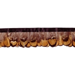 galon plume de faisan venere ambre dore