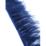 frnage autruche bleu fonce plume