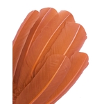 plume palette de dinde grande rigide orange cuivre