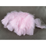 plume de dinde petite coquille duveteuse rose pale