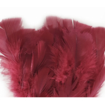plume de dinde petite coquille duveteuse rubis
