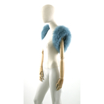 gilet sans manche plume bleu lagon