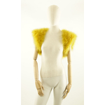 gilet sans manche jolie jaune moutarde