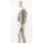 bolero plume gris
