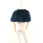 cape plume mariage bleu marine