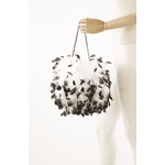 sac plume dinde noir blanc