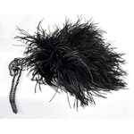 sac autruche glamour noir