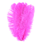 plume autruche souple rose fluo