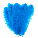 plume autruche souple bleu turquoise