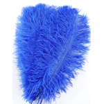 plume autruche souple bleu royal belle