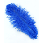 plume autruche souple bleu royal