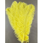 plume autruche souple legere jaune
