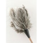 plumeau plume dinde marabout naturel de qualite manche bois