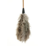 plumeau plume dinde jolie naturel manche bois