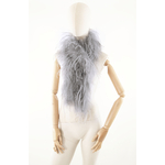 boa autruche volume gris clair souris