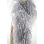 boa autruche volume gris souris