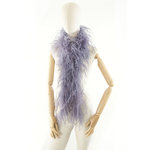 boa autruche volume jolie mauve