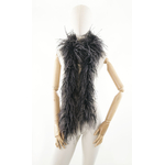 boa autruche 2 couleur gris
