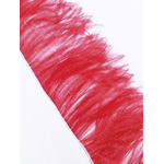 galon autruche rouge de qualite plume