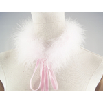col duveteux rose pale
