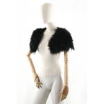 gilet court plume noir de qualite
